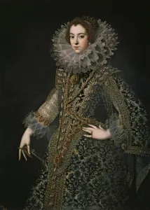 Portrait of Elisabeth of France (1602-1644), Queen consort of Spain, c. 1620. Artist: Anonymous