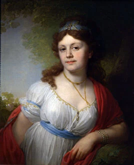 Daughter Collection: Portrait of Elisabeth Temkina, 1798. Artist: Vladimir Borovikovsky