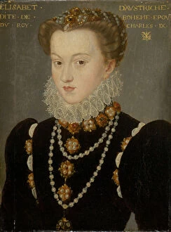 Fashionable Gallery: Portrait of Elizabeth of Austria, Wife of King Charles IX of France, after 1571