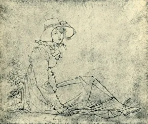 Johann Christian Prints: Portrait of Elizabeth MalB, c1811, (1943). Creator: Peter von Cornelius