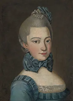 Hair Accessory Prints: Portrait of Elzbieta Potocka nee Wielopolska, between 1767-1771. Creator: Unknown
