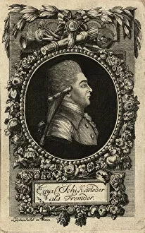 Wolfgang Amadeus Mozart Gallery: Portrait of Emanuel Schikaneder (1751-1812), 1788. Creator: Loeschenkohl