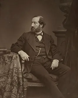 Adam Salomon Prints: Portrait of Émile Augier (1820-1889), c