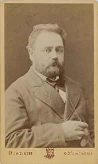Disderi Gallery: Portrait of Émile Zola (1840-1902). Creator: Disdéri