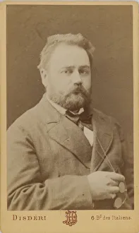 Andr And Xe9 Gallery: Portrait of Emile Zola (1840-1902). Creator: Disderi