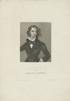 Mayer Prints: Portrait of Emilia Plater (1806-1831), ca 1834. Creator: Mayer, Carl (1798-1868)