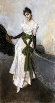 Portrait of Emiliana Concha de Ossa, 1888. Artist: Giovanni Boldini Portrait of Emiliana Concha de Ossa, 1888. Artist: Giovanni Boldini