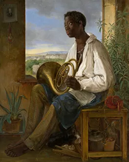 Slave Gallery: Portrait of Emmanuel Rio, 1836. Creator: Albert Schindler