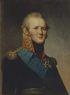 Alexander Pavlovich Gallery: Portrait of Emperor Alexander I (1777-1825), 1809. Artist: Shchukin, Stepan Semyonovich (1762-1828)