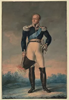 Male Portrait Gallery: Portrait of Emperor Alexander I (1777-1825), 1819. Artist: Anonymous