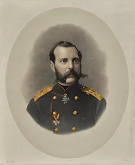 The Russian State Library Gallery: Portrait of Emperor Alexander II of Russia (1818-1881), 1860s