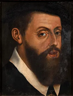 Charles V Of Spain Gallery: Portrait of the Emperor Charles V (1500-1558). Artist: Vermeyen, Jan Cornelisz. (1504-1559)