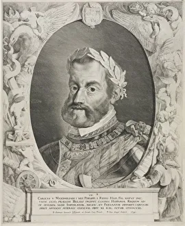 Portrait of Emperor Charles V, 1644. Creator: Pieter van Sompel (Flemish, c. 1600-aft