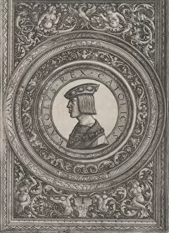 Charles Quint Collection: Portrait of Emperor Charles V, ca. 1519. Creator: Daniel Hopfer