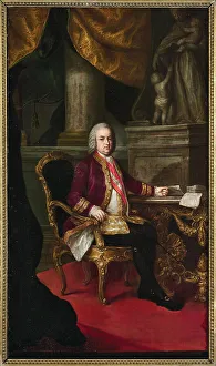 Pompeo Girolamo 1708 1787 Prints: Portrait of Emperor Francis I of Austria (1708-1765)