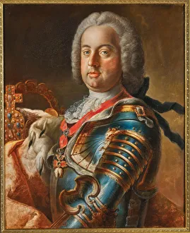 Portrait of Emperor Francis I of Austria (1708-1765), 1743-1745. Creator: Liotard; Jean-Étienne (1702-1789)