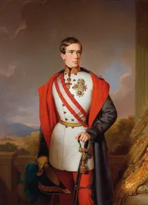 Francis Joseph I Prints: Portrait of Emperor Franz Joseph I of Austria, 1849. Creator: Einsle, Anton (1801-1871)