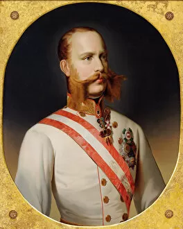 Franz Joseph Gallery: Portrait of Emperor Franz Joseph I of Austria, c. 1870. Creator: Anonymous