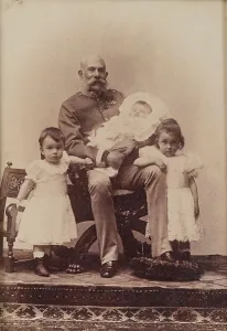 Francis Joseph I Prints: Portrait of Emperor Franz Joseph I with grandchildren