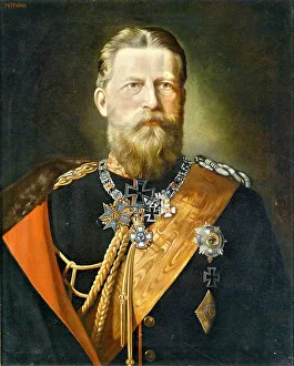 Hohenzollern Prints: Portrait of Emperor Frederick III (1831-1888)