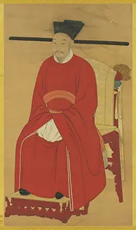 Song Dynasty Prints: Portrait of the Emperor Guangzong of Song (1147-1200). Creator: Chinese Master