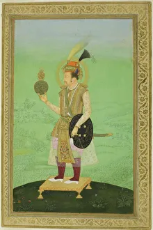 Moghul Collection: Portrait of Emperor Jahangir, c. 1800. Creator: Unknown