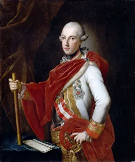 Portrait of Emperor Joseph II (1741-1790). Artist: Maron, Anton von (1733-1808) Portrait of Emperor Joseph II (1741-1790). Artist: Maron, Anton von (1733-1808)