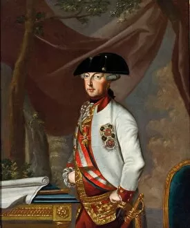 German King Collection: Portrait of Emperor Joseph II (1741-1790), ca 1770. Creator: Anonymous