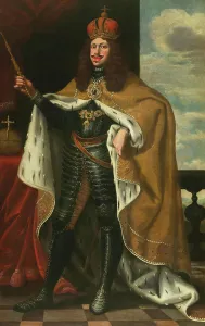 King Of Hungary Prints: Portrait of Emperor Leopold I (1640-1705), c. 1660. Creator: Anonymous