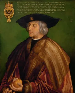 German King Prints: Portrait of Emperor Maximilian I (1459-1519), 1519. Artist: Durer, Albrecht (1471-1528)