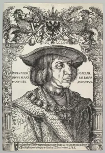 Portrait of Emperor Maximilian I, 1519. Creator: Hans Weiditz Portrait of Emperor Maximilian I, 1519. Creator: Hans Weiditz