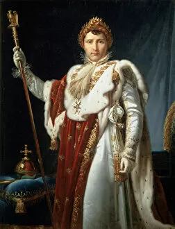 Bonaparte Collection: Portrait of Emperor Napoleon I Bonaparte, c1804. Artist: Francois Pascal Simon Gerard