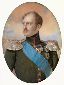 Portrait of Emperor Nicholas I (1796-1855). Artist: Winberg, Ivan Andreyevich (?-1851)