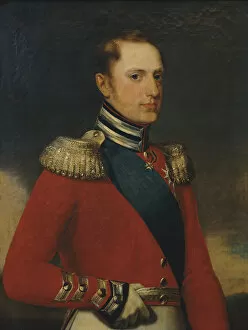 Portrait of Emperor Nicholas I (1796-1855), 1829. Artist: Polyakov, Alexander Vasilyevich
