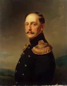 Portrait of Emperor Nicholas I, 1854. Creator: Georg von Bothmann