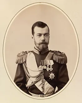 Sergei Lvovich 1819 1898 Gallery: Portrait of Emperor Nicholas II (1868-1918) as Tsesarevich, ca 1891