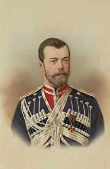 Sergei Lvovich 1819 1898 Gallery: Portrait of Emperor Nicholas II (1868-1918), c. 1895