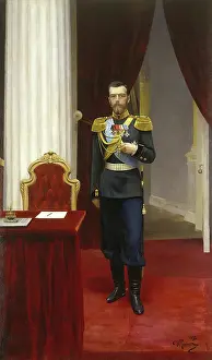 Desk Prints: Portrait of Emperor Nicholas II, 1895
