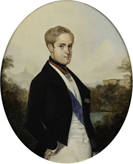 1846 Prints: Portrait of Emperor Peter II of Brazil (1825-1891), 1846