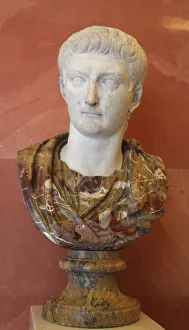 Tiberius Claudius Nero Prints: Portrait of the Emperor Tiberius, first quarter of 1st century