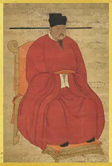 Song Dynasty Prints: Portrait of the Emperor Zhenzong of Song (968-1022). Creator: Chinese Master