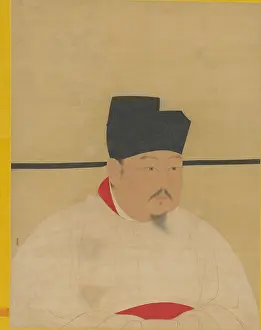 Ming Dynasty Prints: Portrait of the Emperor Zhenzong of Song (968-1022). Creator: Chinese Master