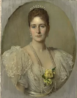 1897 Gallery: Portrait of Empress Alexandra Fyodorovna of Russia (1872-1918), the wife of Tsar Nicholas II, 1897