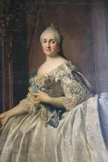Images Dated 21st June 2011: Portrait of the Empress Catherine the Great, after 1762. Artist: Vigilius Erichsen
