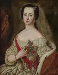 Portrait of Empress Catherine II (1729-1796). Creator: Lisiewska, Anna Rosina (1713-1783)