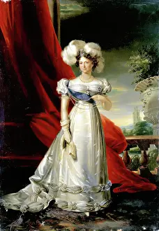 Gloves Prints: Portrait of the Empress Dowager Maria Feodorovna, 1824. Creator: George Dawe