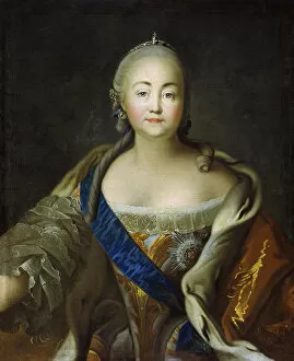Images Dated 22nd February 2011: Portrait of Empress Elisabeth (1709-1762), 1750s-1760s