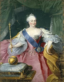 Prenner Gallery: Portrait of Empress Elisabeth (1709-1762), 1750s. Artist: Prenner, Georg Kaspar, von (1720-1766)