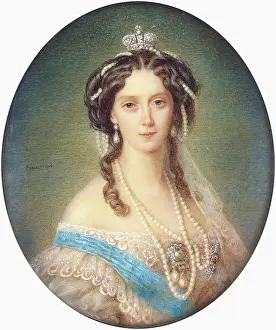 Alexander Prints: Portrait of Empress Maria Alexandrovna, 1900. Creator: Alois Gustav Rockstuhl
