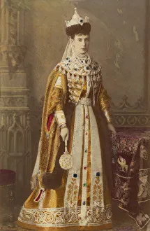 Portrait of Empress Maria Fyodorovna, Princess Dagmar of Denmark (1847-1928), 1883